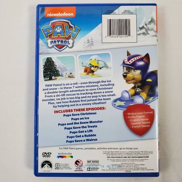 PAW Patrol Winter Rescues DVD - Picture 3 of 3